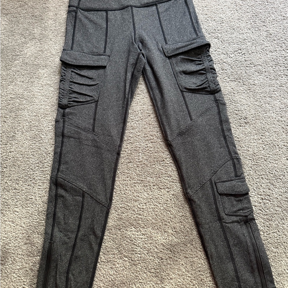 Lululemon Dark Gray Cargo Leggings